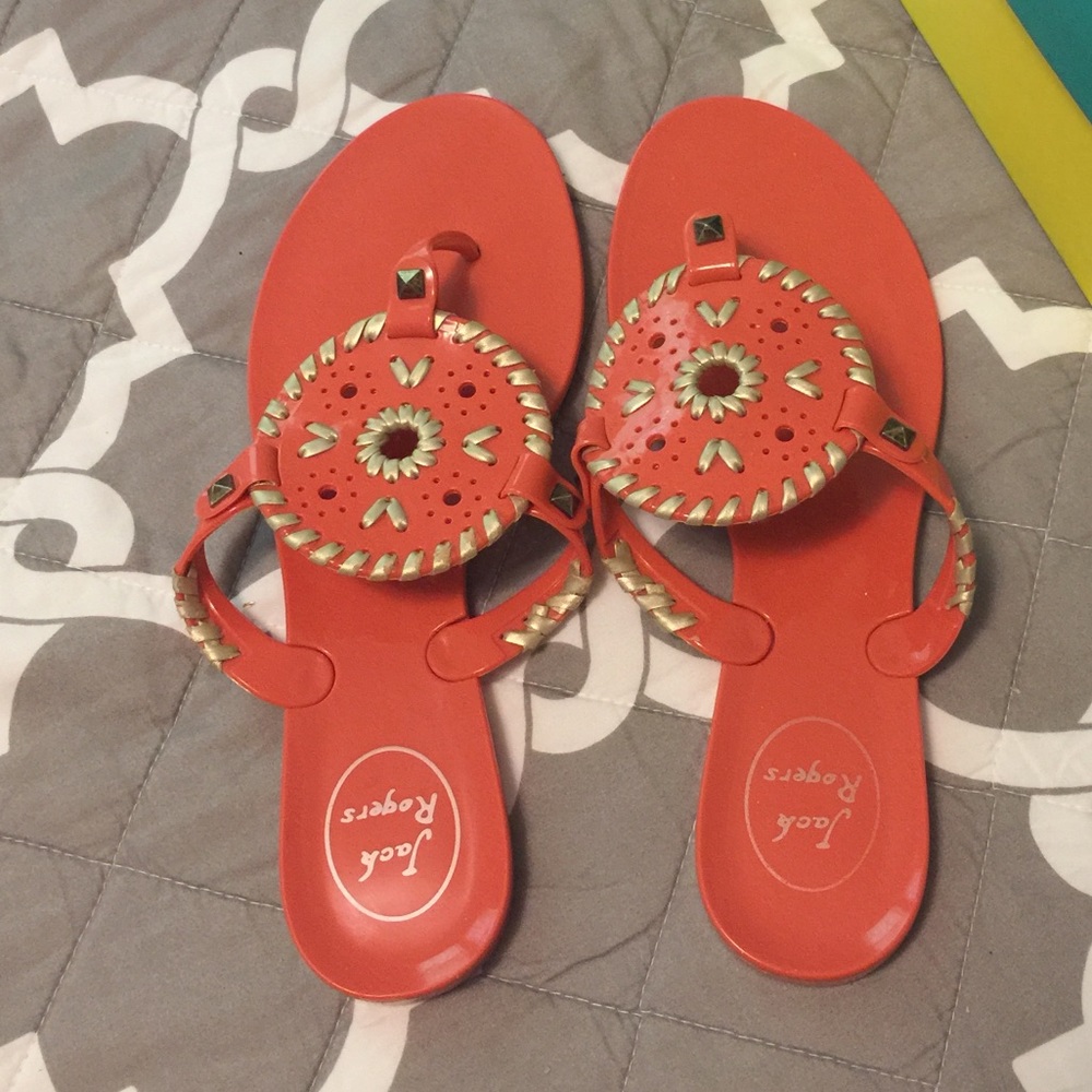 Coral Jack Rogers Georgica Jelly Sandals